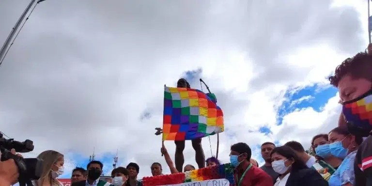 Simpatizantes del MAS en Bolivia, en enero de 2022