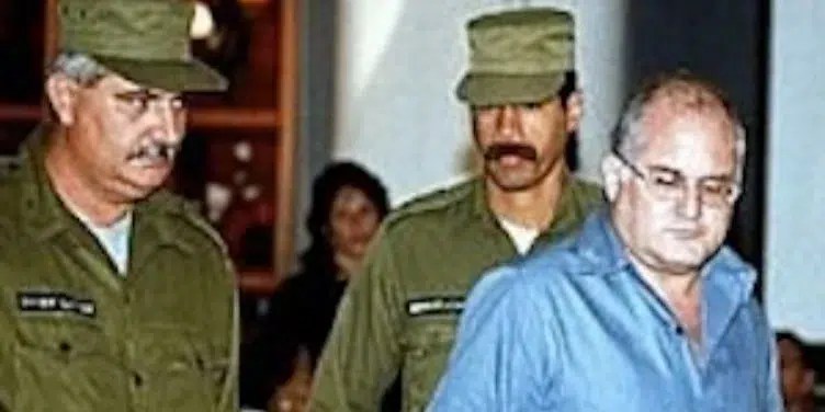 Otto René Rodríguez Llerena durante el juicio en su contra