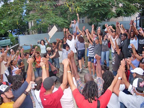 Fin de la Marcha contra la No Violencia, 6 de noviembre de 2009