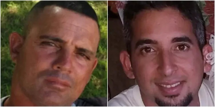 Represores Adrián Pupo Cuesta (izquierda) y Wilder César Tejeda Ruiz