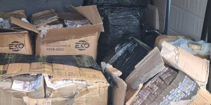 Efectivo incautado durante el operativo anunciado por el MININT