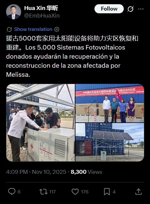 Especial ayuda humanitaria huracán Melissa