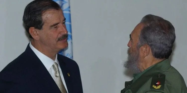 Vicente Fox y Fidel Castro