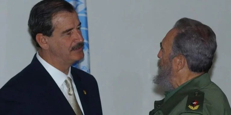 Vicente Fox y Fidel Castro