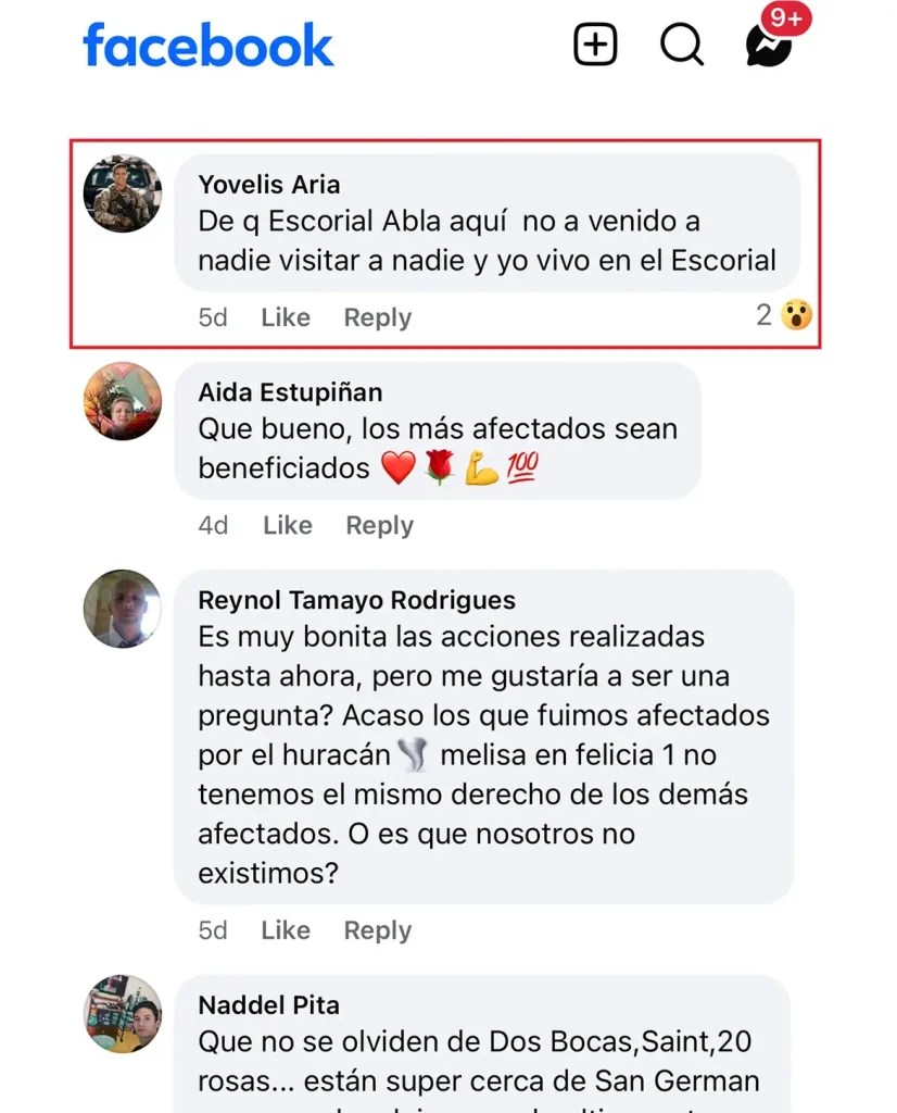 Especial ayuda humanitaria huracán Melissa