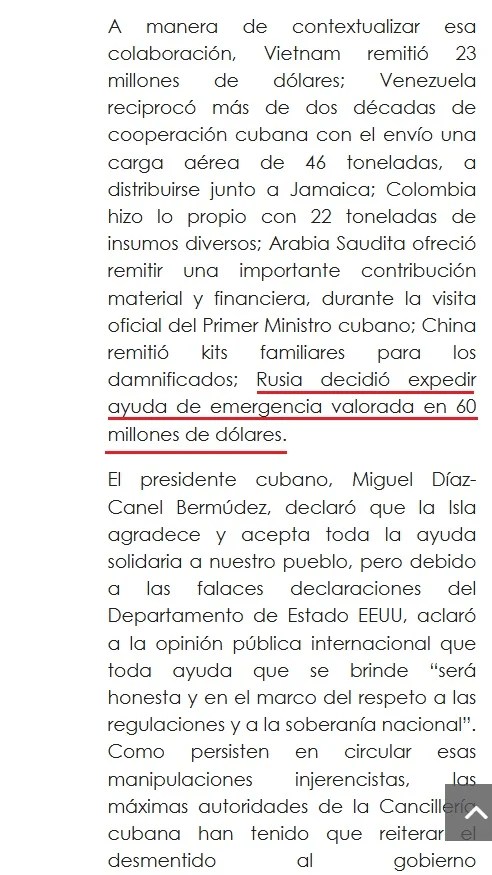 Especial ayuda humanitaria huracán Melissa