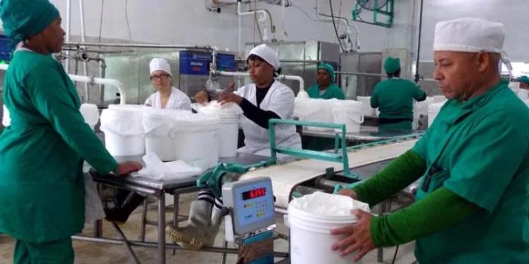 Trabajadores de la fábrica de helados Coppelia
