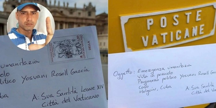 Cuba, Yosvany García, presos políticos, papa León XIV