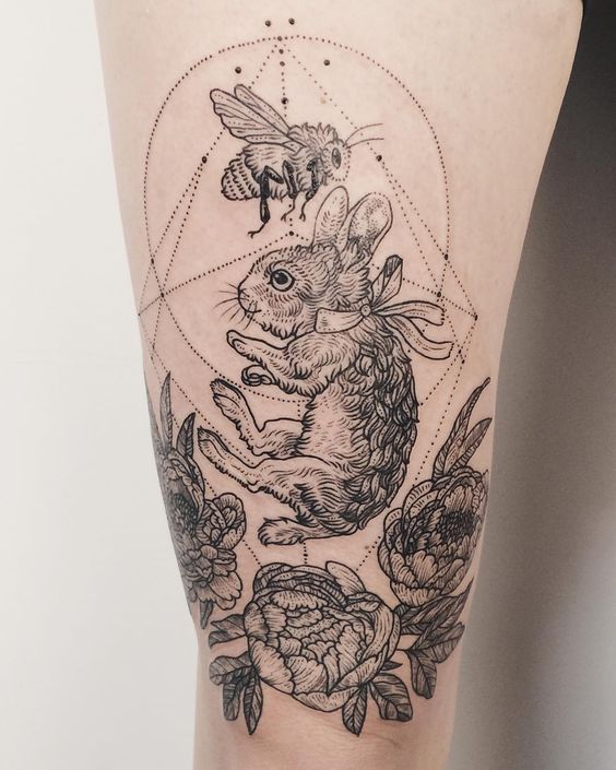 60+Rabbit Tattoo Ideas For Your Inspiration | Cuded 705_x_564_jpg