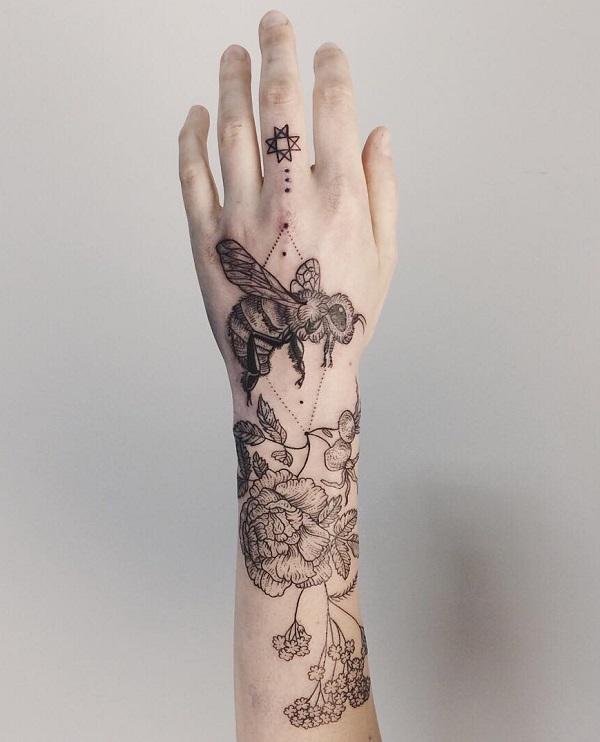 75 Cute Bee Tattoo Ideas | Cuded 742_x_600_jpg