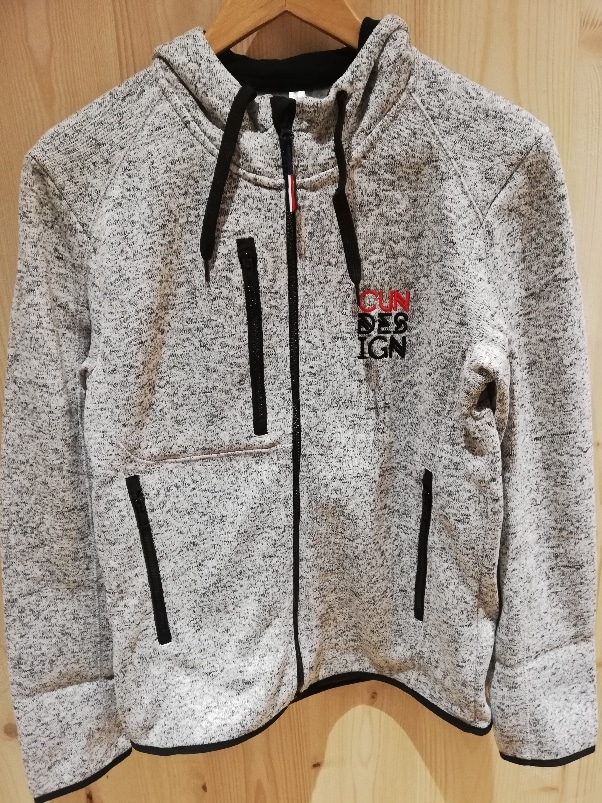 Veste polaire de montagne à capuche blanche CVN DESIGN - CVNSTORE