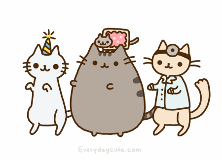Cat Gif Animation Happy Birthday