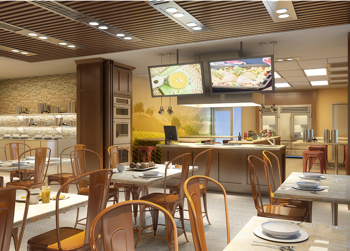 Whatever your kitchen countertop dimensions, your options for surface materials are many and varied. Teaching Kitchen UNIVERSITY OF CALIFORNIA IRVINE MEDICAL