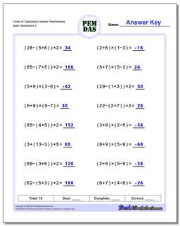order of operations