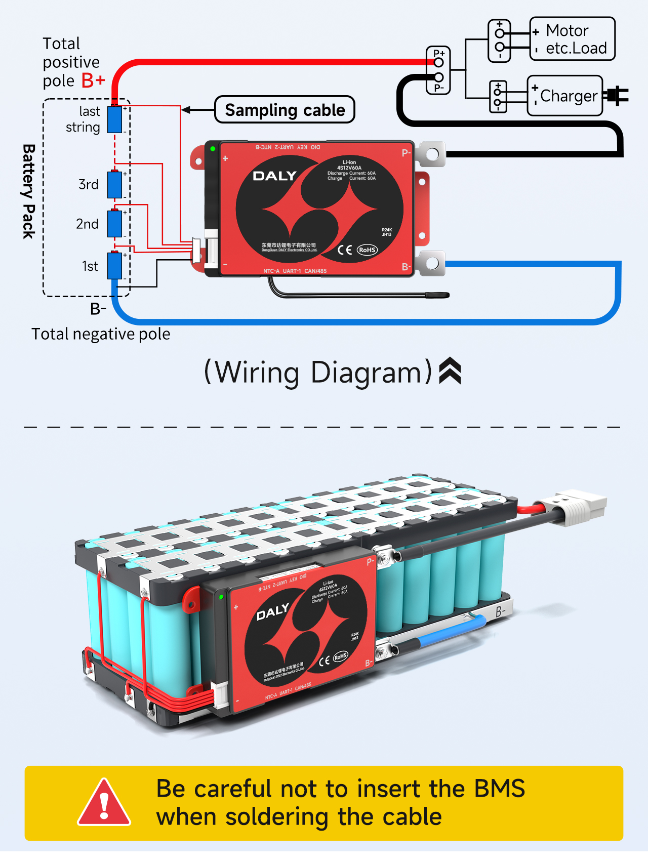 Daly Smart Bms 4s 12v 40a Wiring Tutorial Electronics Co Ltd Daly Smart Bms 4s 12v 40a Wiring Tutorial Electronics Co Ltd