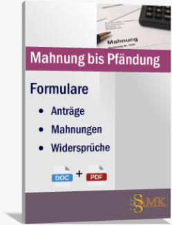 Wir erklären die unterschiede … Formularpaket von Mahnung bis Vollstreckung, Vorlagen
