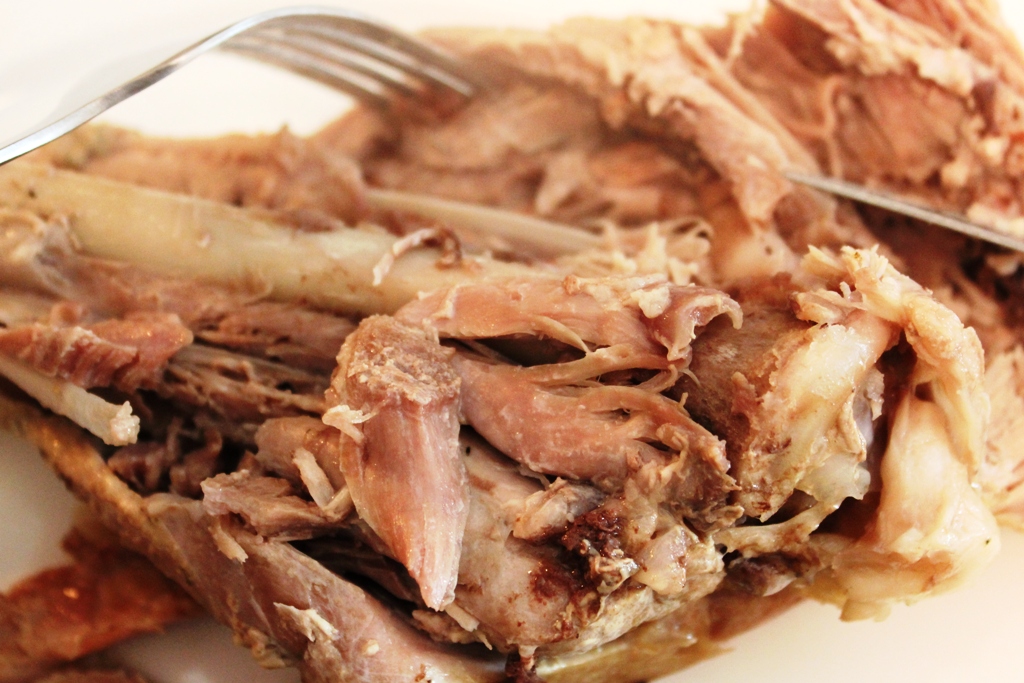 Turkey leg, pulled (ha) Decoding Delicious