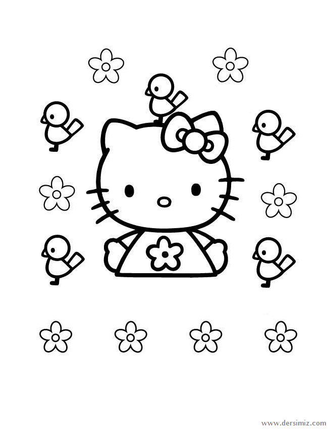 Last year, she made me promise to dress. Hello Kitty boyama kağıtları, resimleri