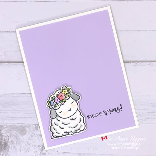 Simple Rubber Stamped Spring Cards - Design With Jo