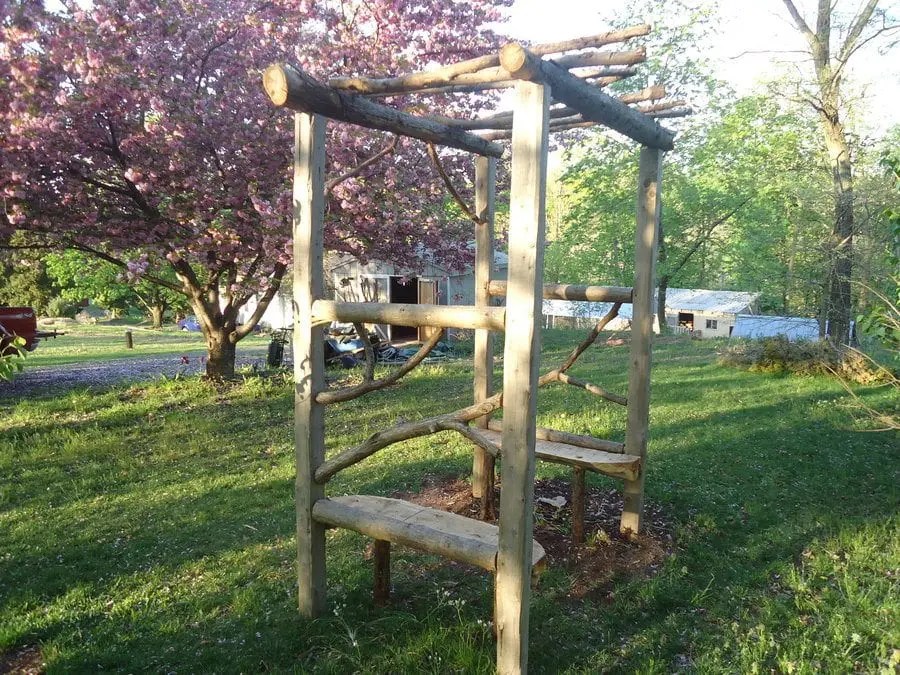 The associated press west virginia's noel devine celebrates with. Log arbors, stone benches and other garden features