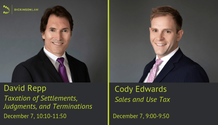 Elevate your bankrate experience get insider access to our best financial tools and content elevate your bankrate experience. Dickinson State And Local Tax Attorneys Edwards And Repp Presenting At The 2018 Bloethe Tax School Dickinson Law