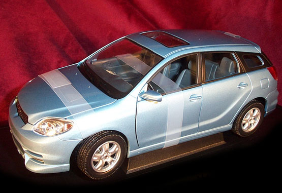This model is not currently available, . 2003 Toyota Matrix - Blue (YatMing) 1/18 diecast car scale model