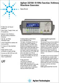 · wire the icon to the circuit using . 33210a Datasheet Specifications Signal Generator Type Arb Function