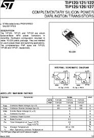 Mospec, alldatasheet, datasheet, datasheet search site for . TIP120 datasheet - Complementary Silicon Power Darlington