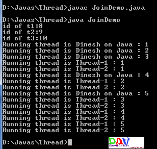 Java Thread Join using join() method - Dinesh on Java