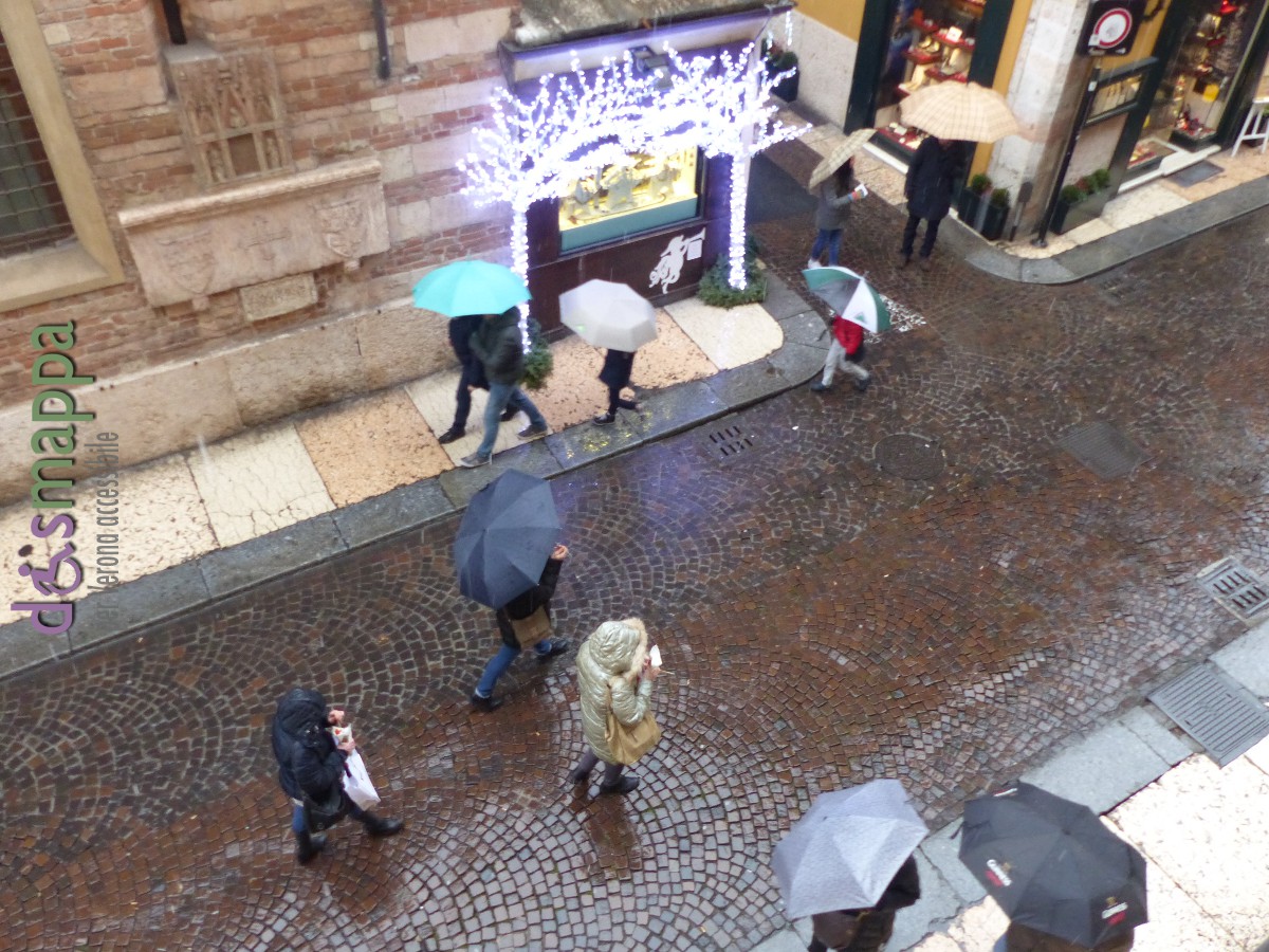 Neve Corso Porta Borsari dismappa Verona