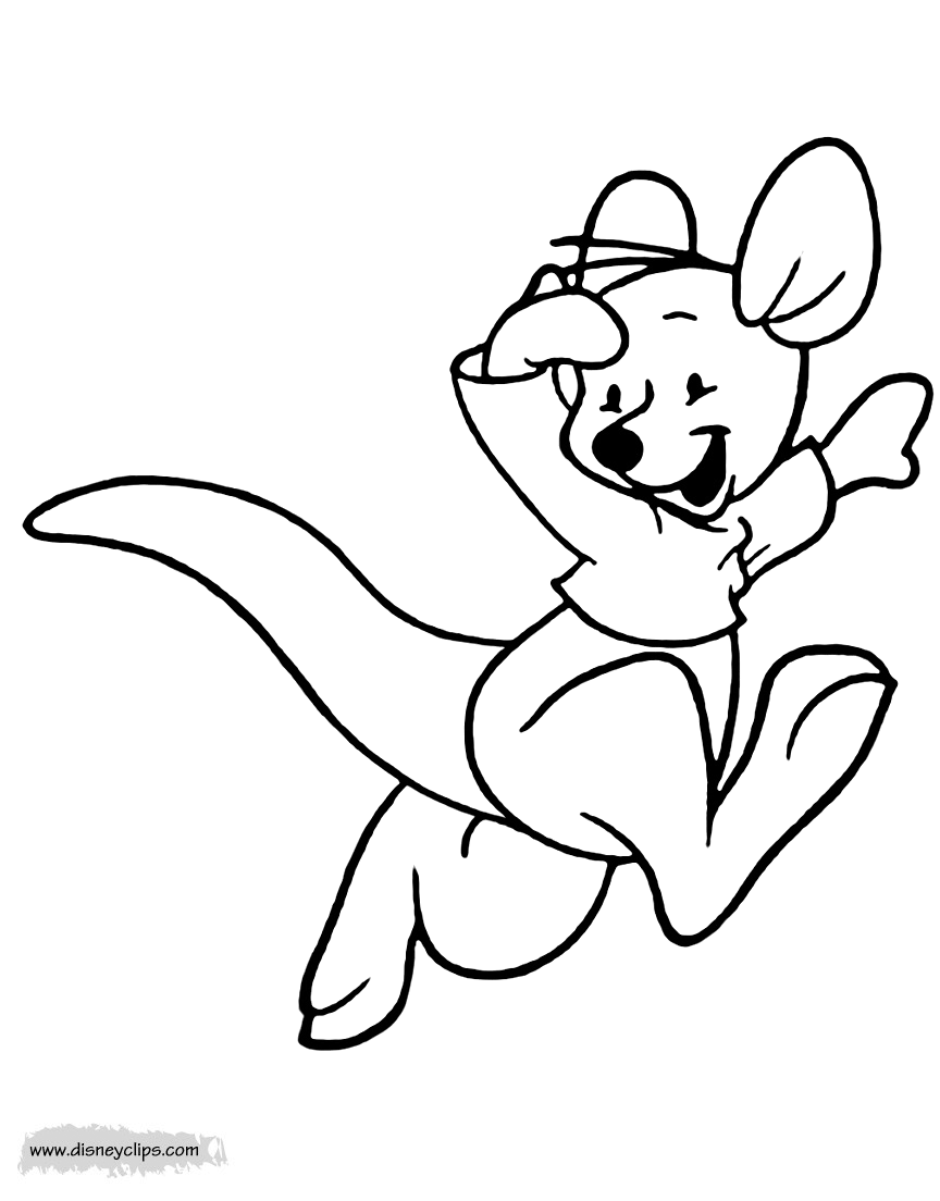 Walt disney acquired the right of adaptation in the 1930s. Kanga And Roo Coloring Pages Disneyclips Com