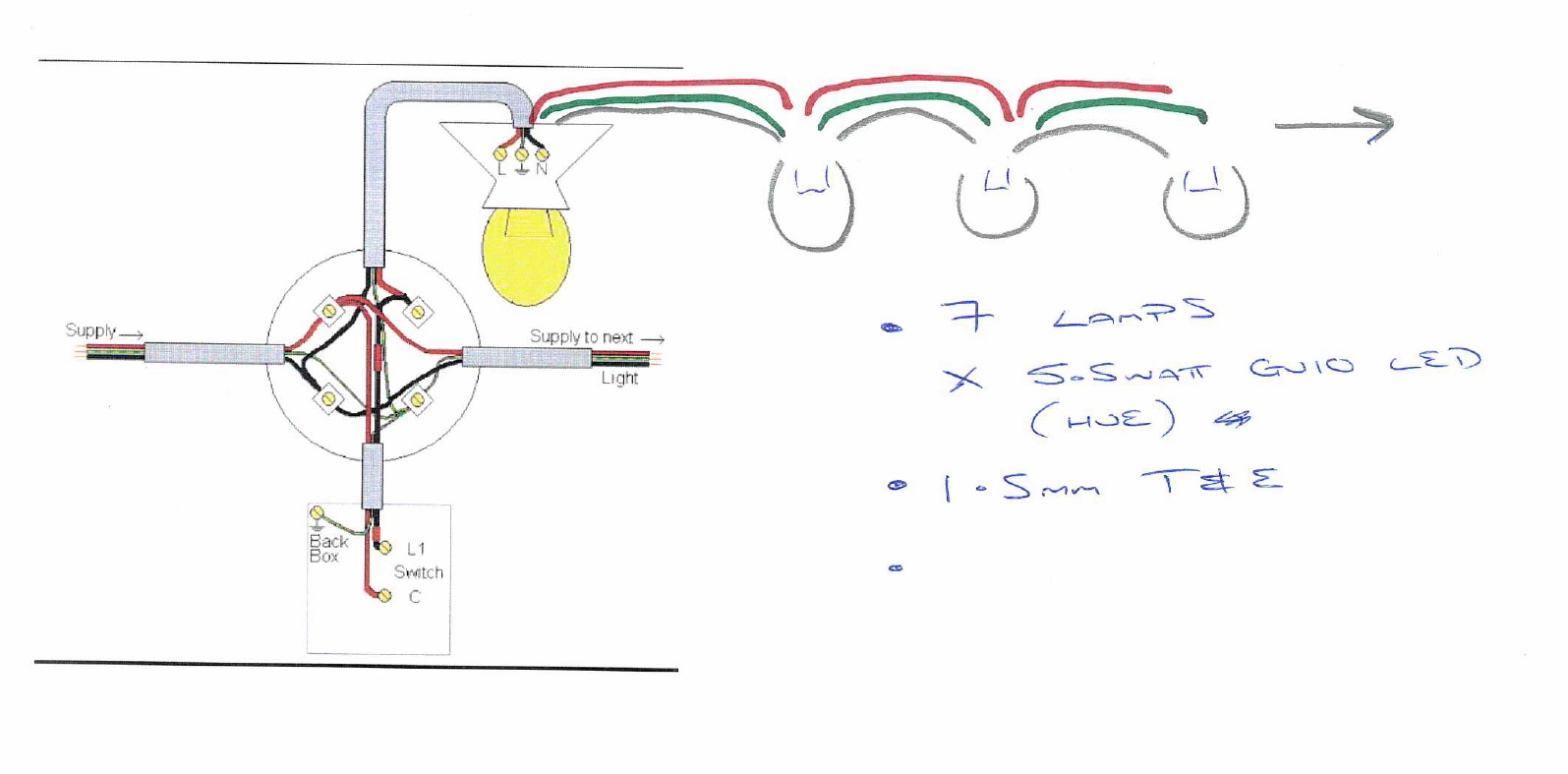 Downlight Wiring Diagram