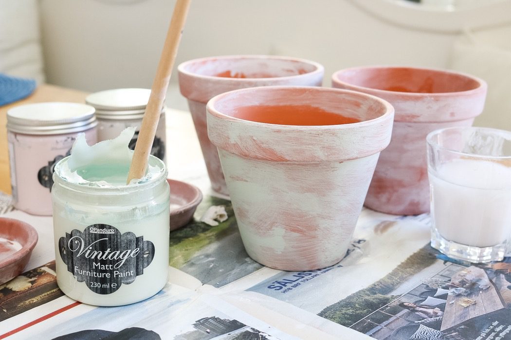 Patinera Krukor Diy Patinera krukor DIY Sweden