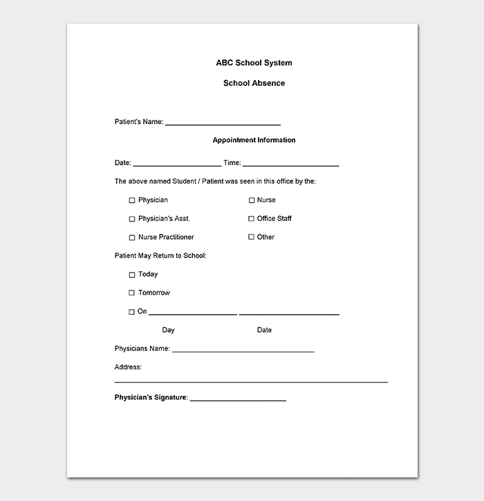 medical note template 30 doctor note samples