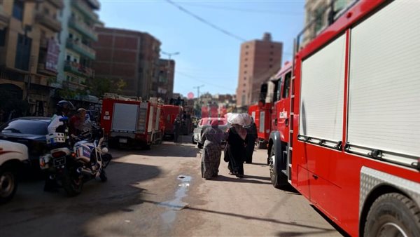 الحماية المدنية بالفيوم تسيطر على حريق في كشك بجوار الحديقة العامة بمدينة طامية