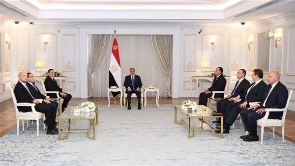 الرئيس السيسى يستقبل عبد الحميد الدبيبة رئيس حكومة الوحدة الوطنية الليبية