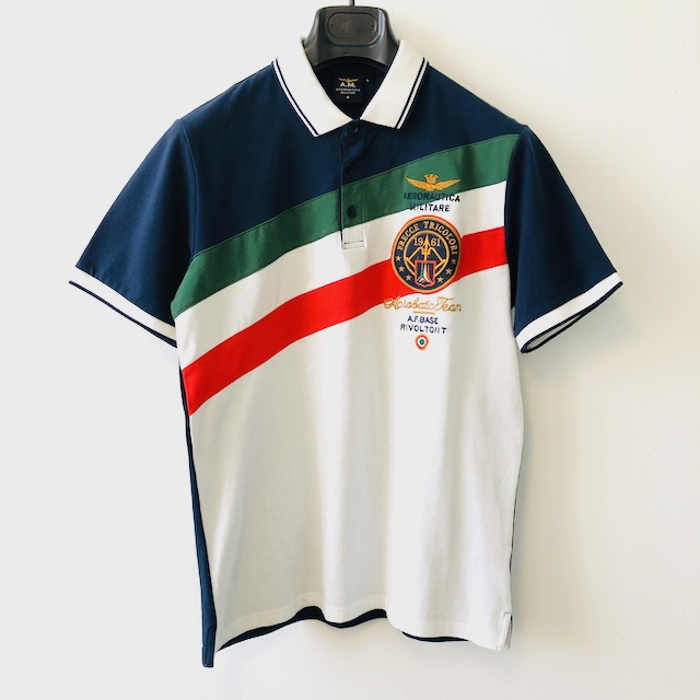 Aeronautica Militare Multicolor golf tshirt DOT Made