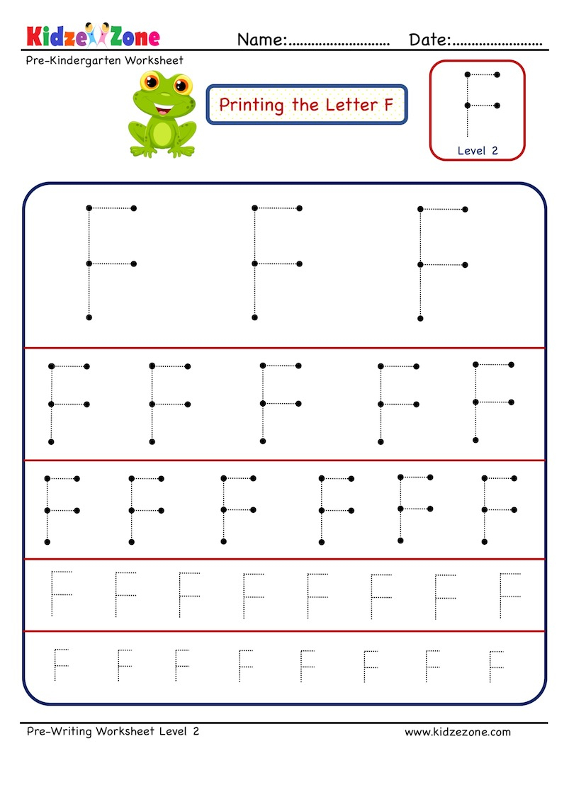 worksheet tracing letter f dot to dot name tracing website