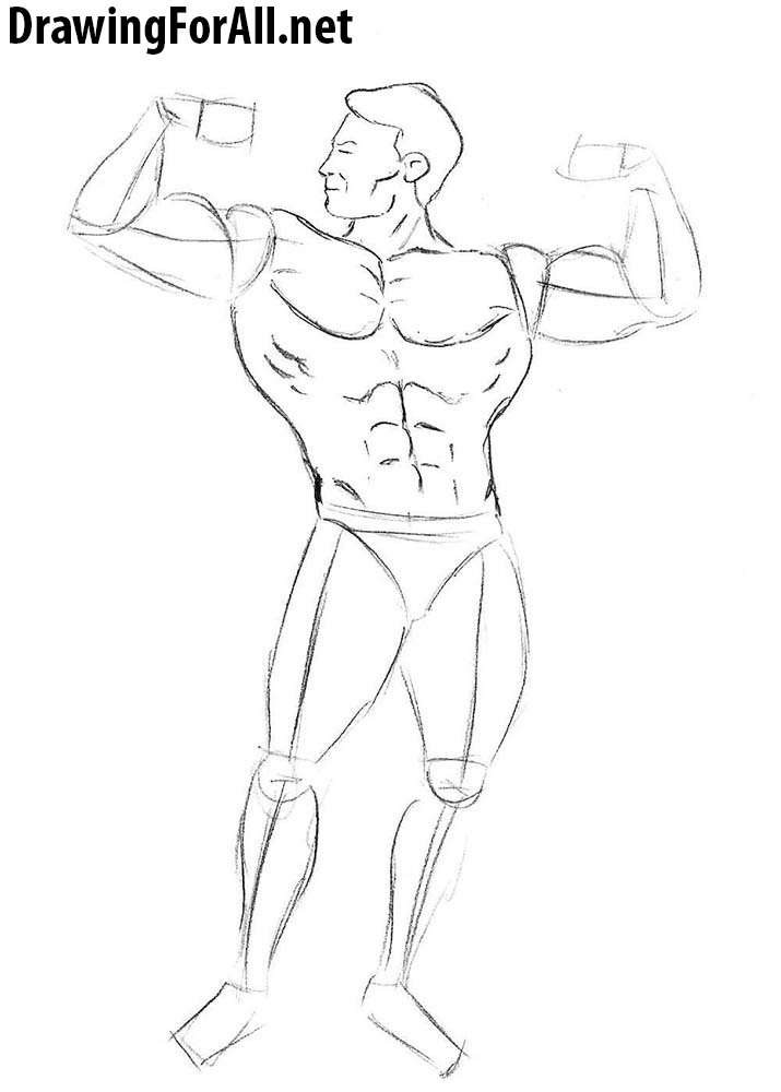 The amount of men compared with women in the world is roughly the same. How To Draw A Bodybuilder For Beginners