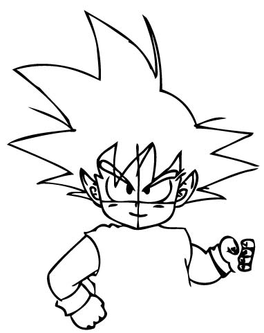 how to draw son goku as a child from dragon ball z with drawing lesson how to draw step by step drawing tutorials