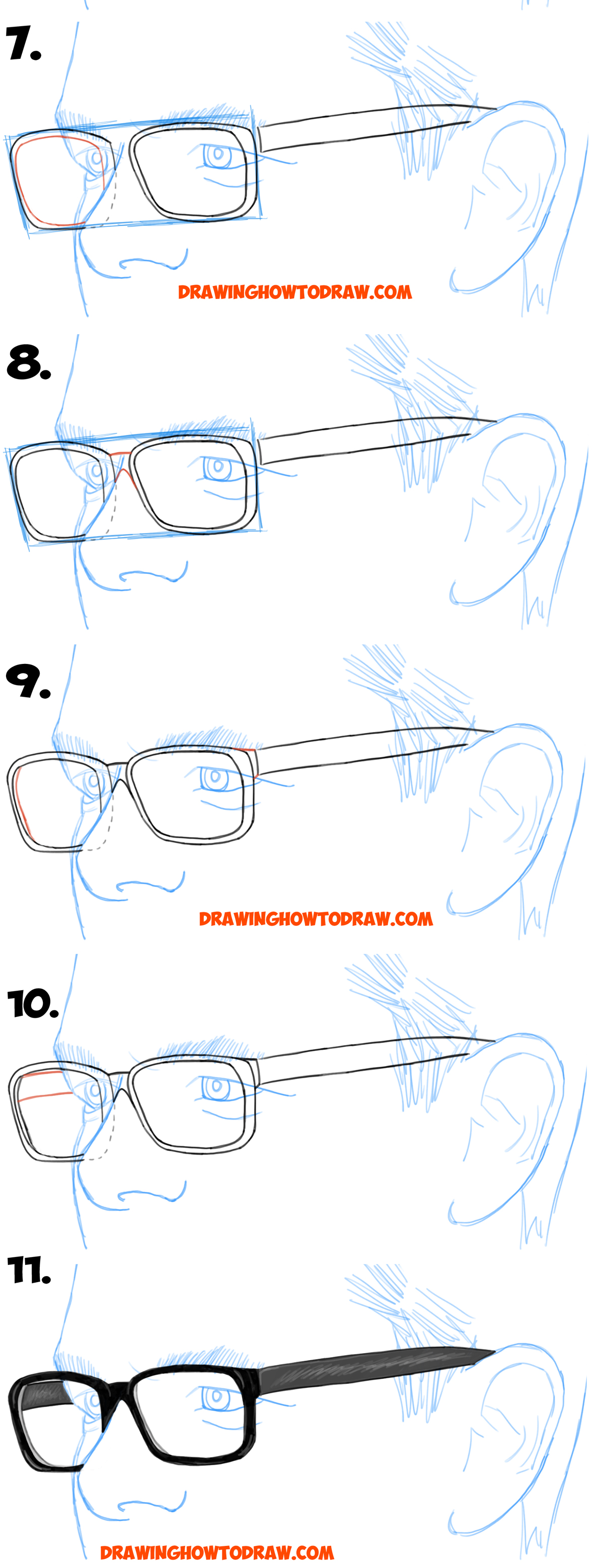 Light horizontal reflections are stopped out of the glasses thanks to the polarized lens, that filter only the . How To Draw A Girl With Glasses Step By Step | David