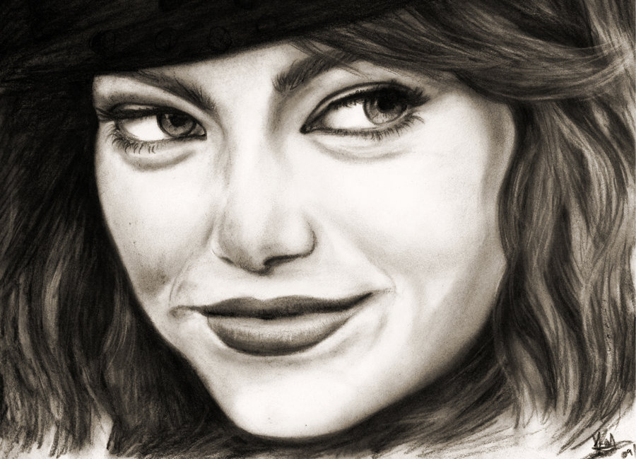 If you liked it please subscribe to the channel and to follow my work closely follow me there on the insta. Emma Stone Drawing Beautiful Image Drawing Skill