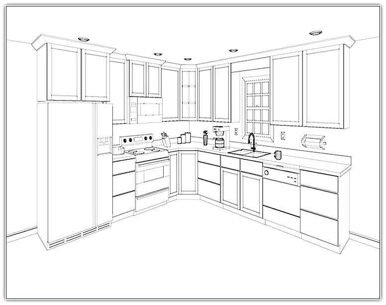 Diy network experts share 10 things you should know about kitchen cabinets. Kitchen Cabinet Drawing Beautiful Image Drawing Skill