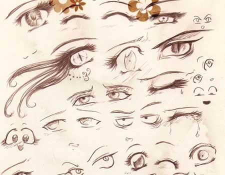 How to draw crying anime eyes. Ninja Eyes Drawing Pics Drawing Skill