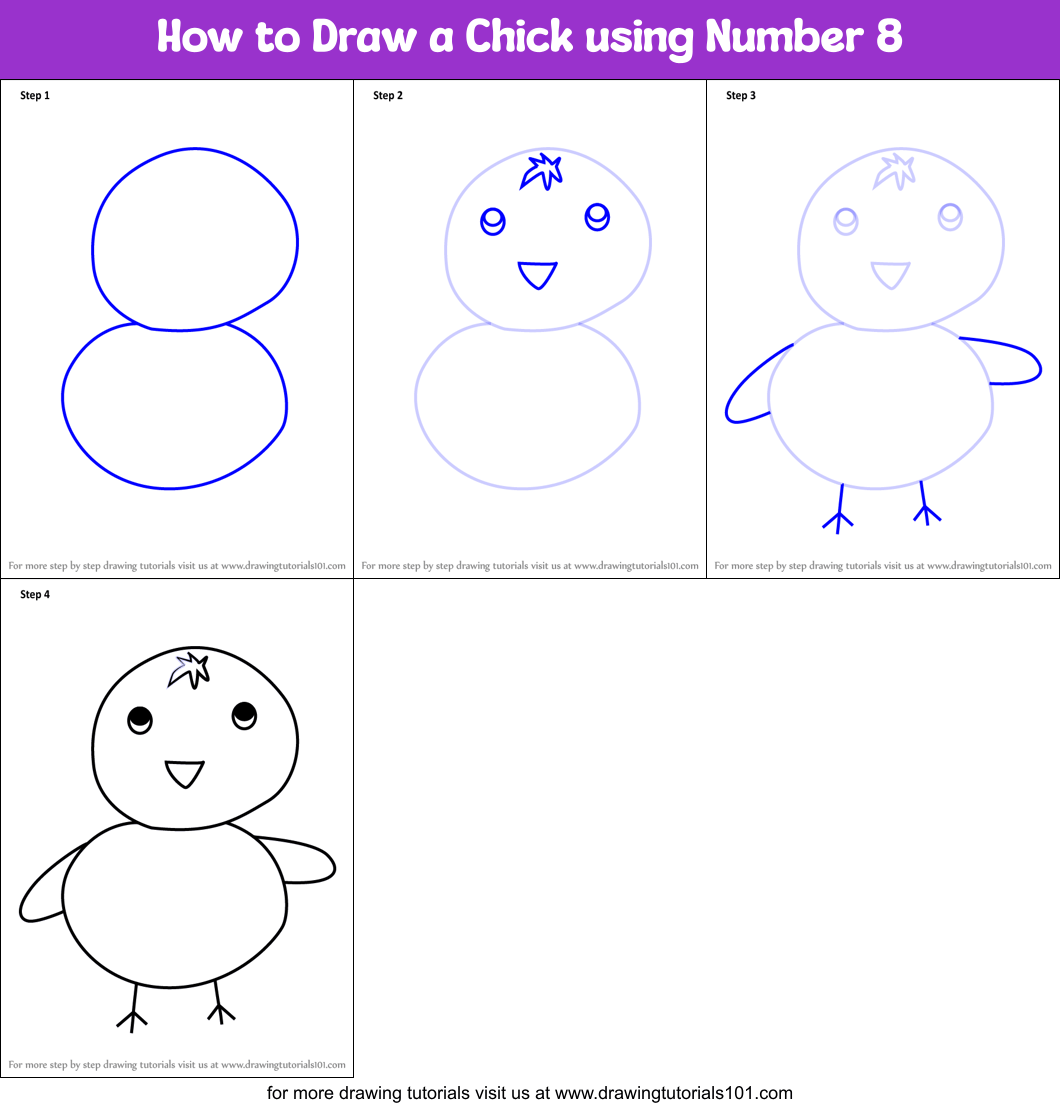 27.12.2021 · here are the winning powerball numbers for the $416 million lottery jackpot drawing on monday, dec. How To Draw A Chick Using Number 8 Printable Step By Step Drawing Sheet Drawingtutorials101 Com
