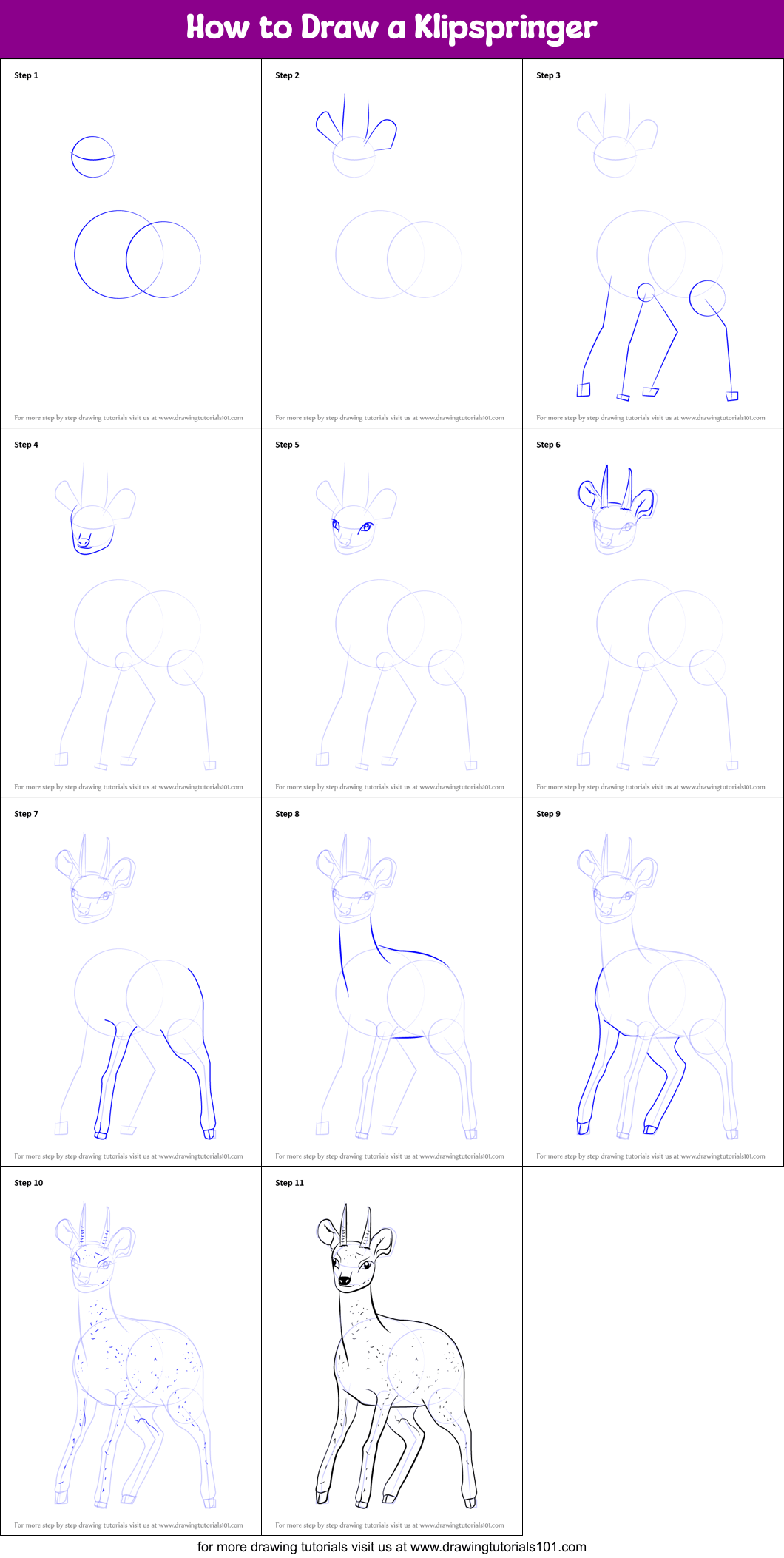 At sladmore contemporary, 32 bruton place mayfair. How to Draw a Klipspringer printable step by step drawing sheet : DrawingTutorials101.com