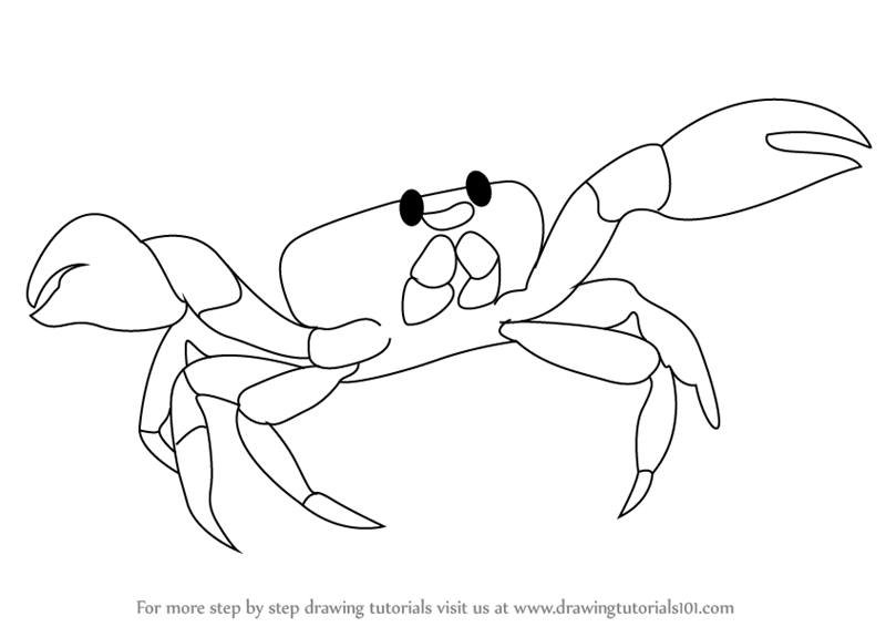 These animals are adorable and . Learn How To Draw A Crab Sea Water Animals Step By Step Drawing Tutorials