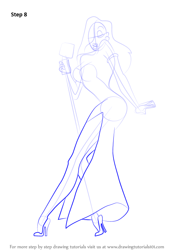 It can be placed on the bed, . Learn How to Draw Jessica Rabbit (Jessica Rabbit) Step by
