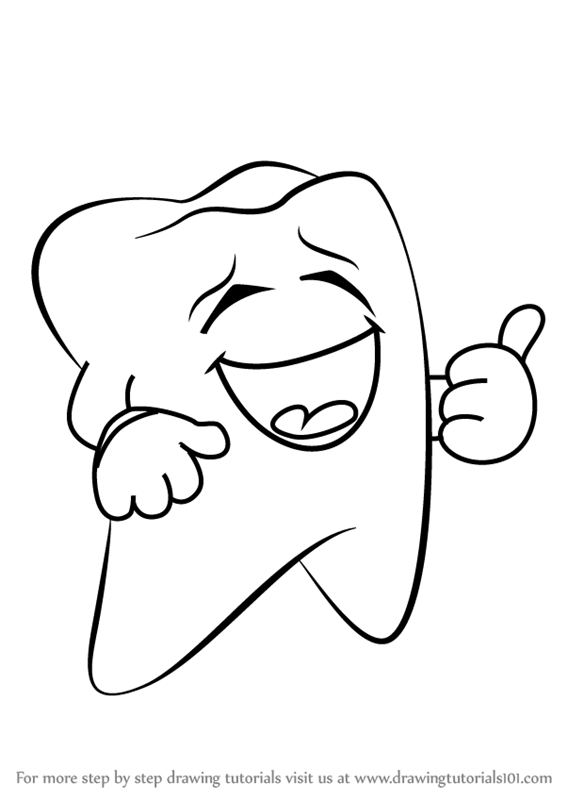 I hope you like the . Learn How To Draw A Happy Tooth Everyday Objects Step By Step Drawing Tutorials