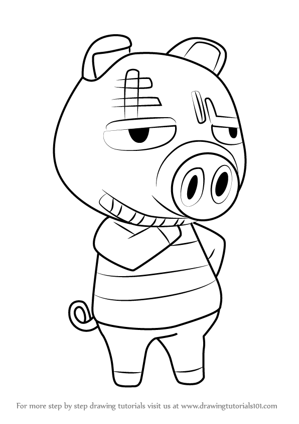 Great books of the western world; Learn How To Draw Rasher From Animal Crossing Animal Crossing Step By Step Drawing Tutorials